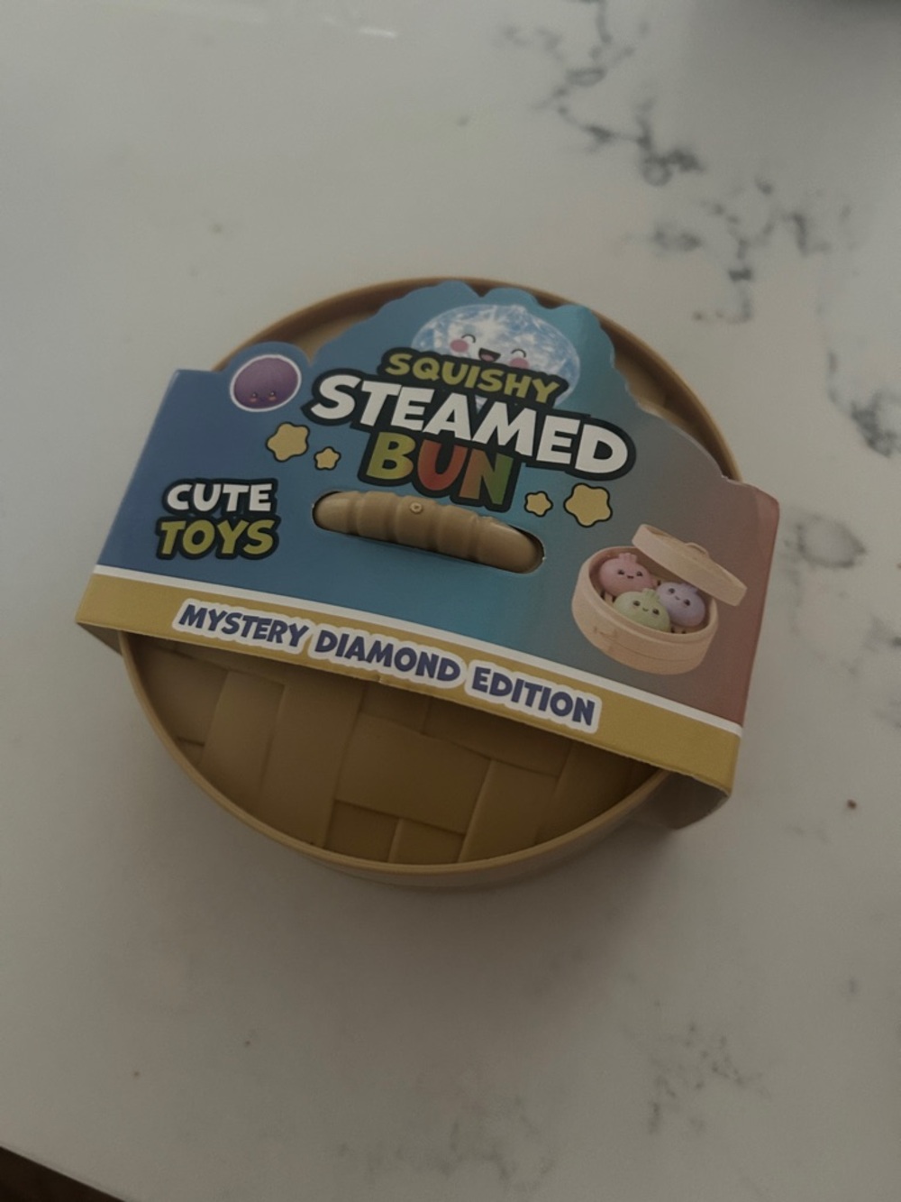 Squishy Steamed Bun Mystery Diamond Edition - 3 mini glitter dumplings!